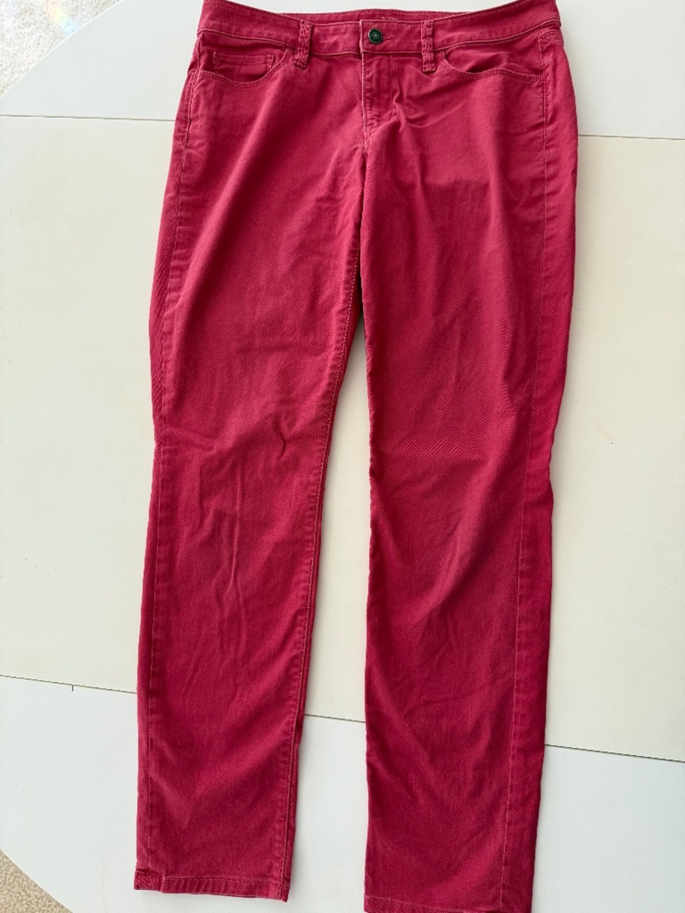 Ann Taylor Loft Curvy Skinny Jeans Hot Pink Size 29/8